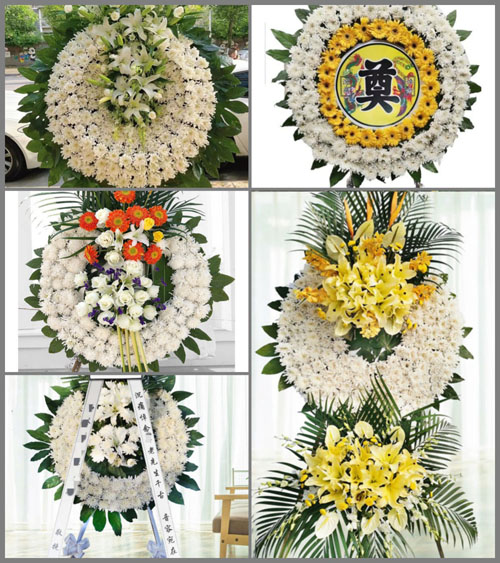 山西忻州五台县石咀乡石上庄村花圈速递